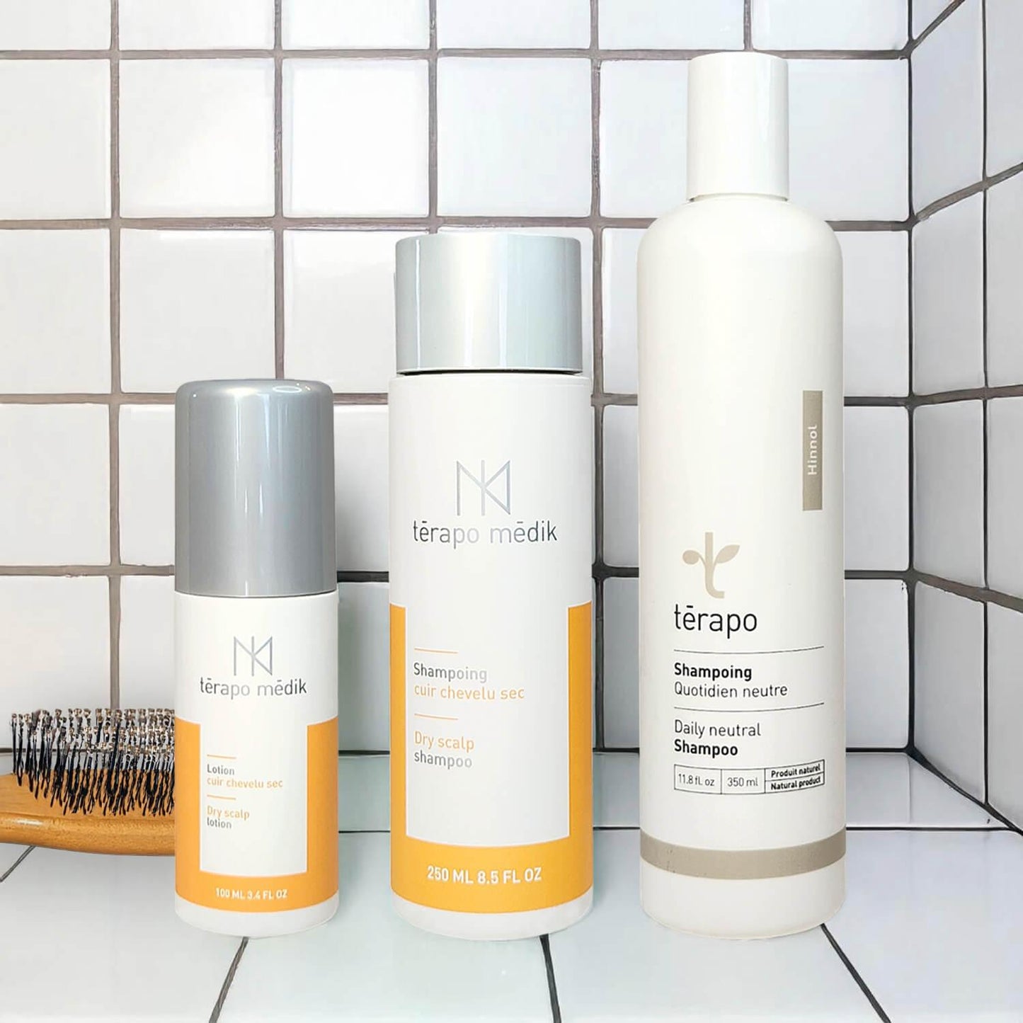 Shampoing et Lotion Cuir Chevelu Sec | Kit Capillaire Térapo Médik - Clinique à Deux Cheveux