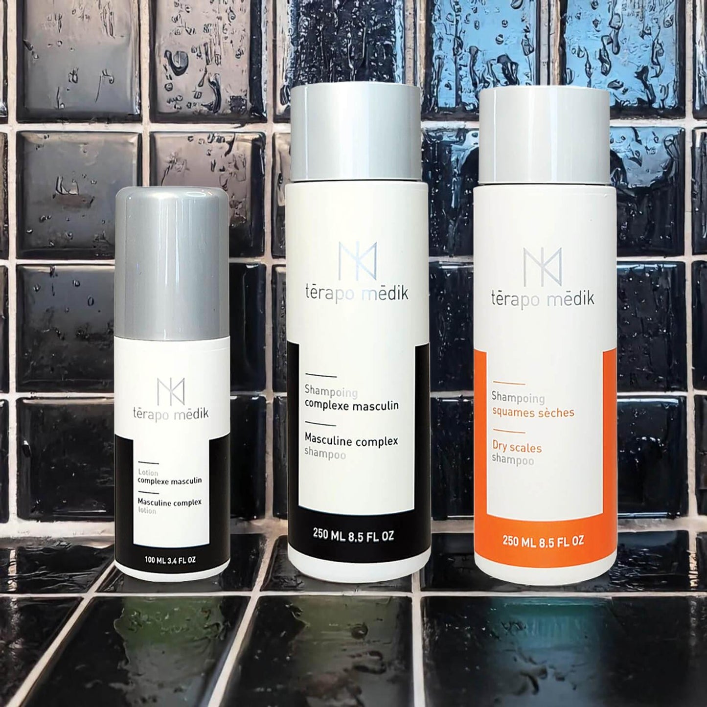 Shampoing, Lotion Perte Cheveux Hommes Phase 1 | Kit Térapo Médik - Clinique à Deux Cheveux