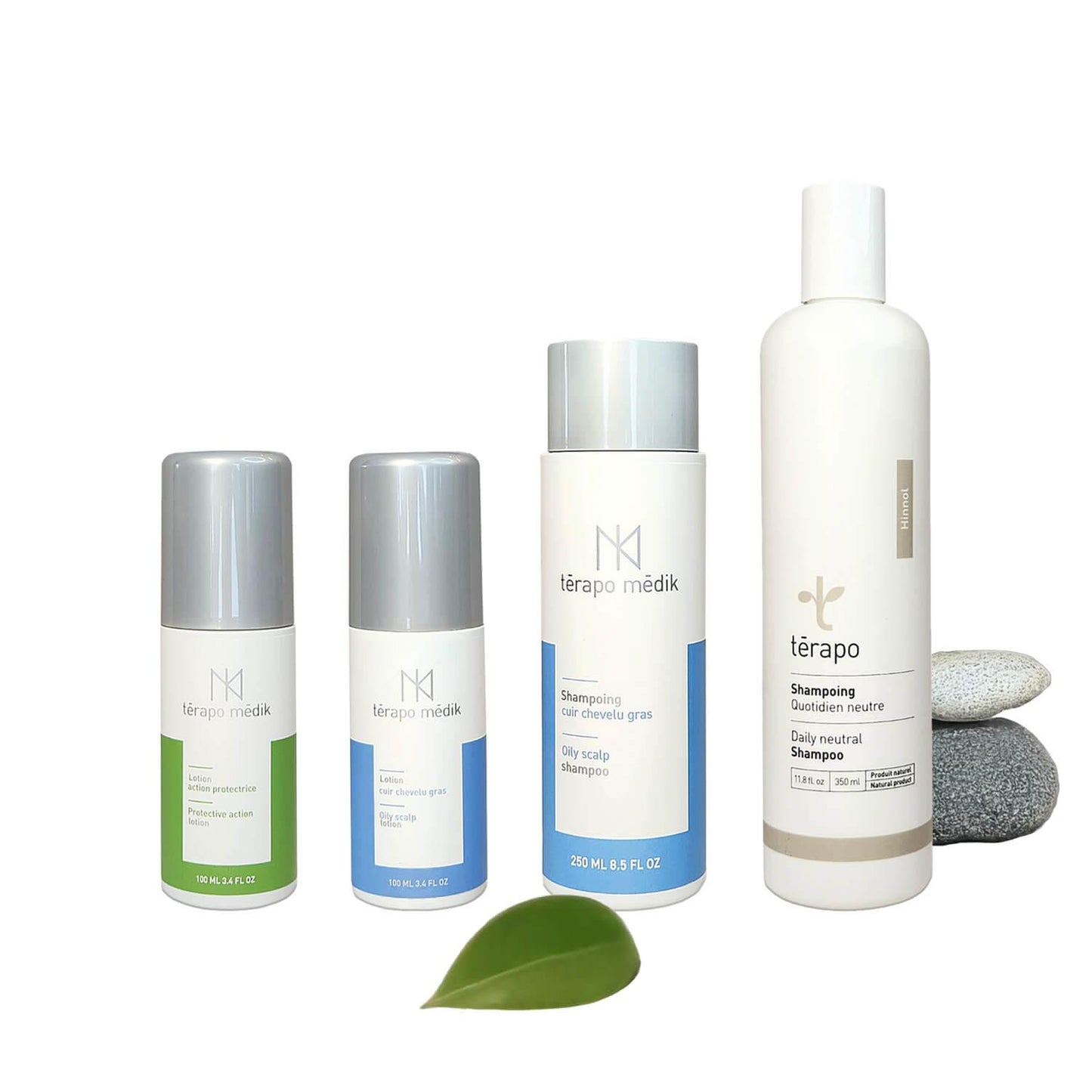 Shampoings Cuir Chevelu Gras avec Lotions - Ensemble Démangeaisons - Clinique à Deux Cheveux
