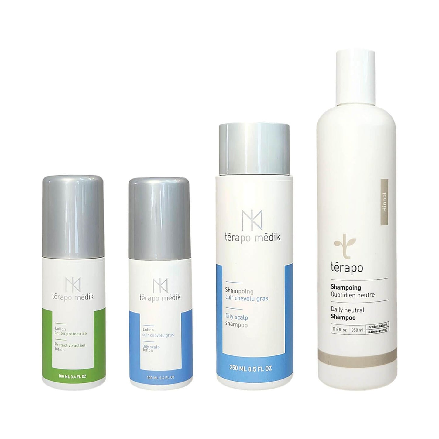Shampoings Cuir Chevelu Gras avec Lotions - Ensemble Démangeaisons - Clinique à Deux Cheveux
