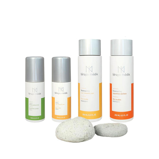 Shampoings Dermatite Atopique avec Lotions - Ensemble Démangeaisons - Clinique à Deux Cheveux