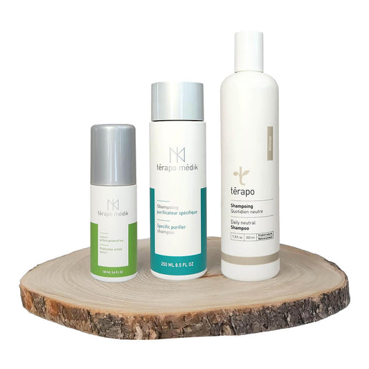Shampoings Allergies ou Sensibilités avec Lotion - Ensemble Démangeaisons - Clinique à Deux Cheveux