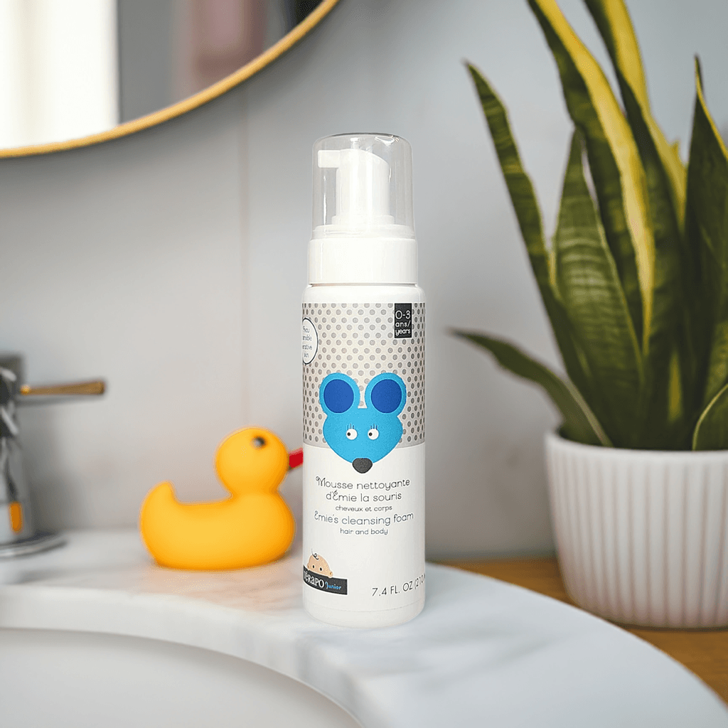 Mousse nettoyante Émie la souris - Clinique à Deux Cheveux