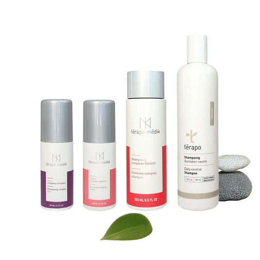 Shampoing et Lotion Pelade | Kit Capillaire Térapo Médik - Clinique à Deux Cheveux