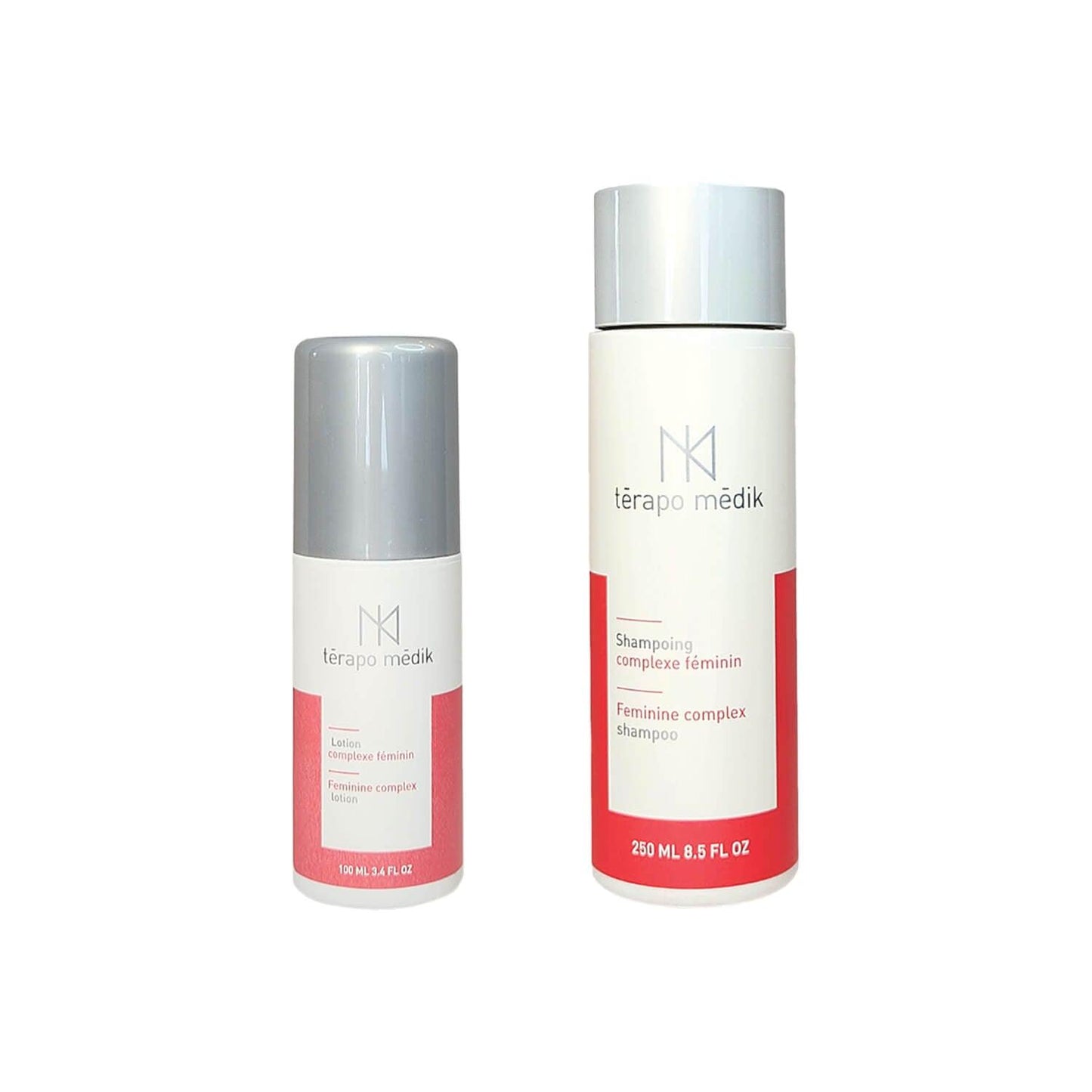 Shampoing et Lotion Perte Cheveux Femmes | Kit Capillaire Térapo Médik - Clinique à Deux Cheveux