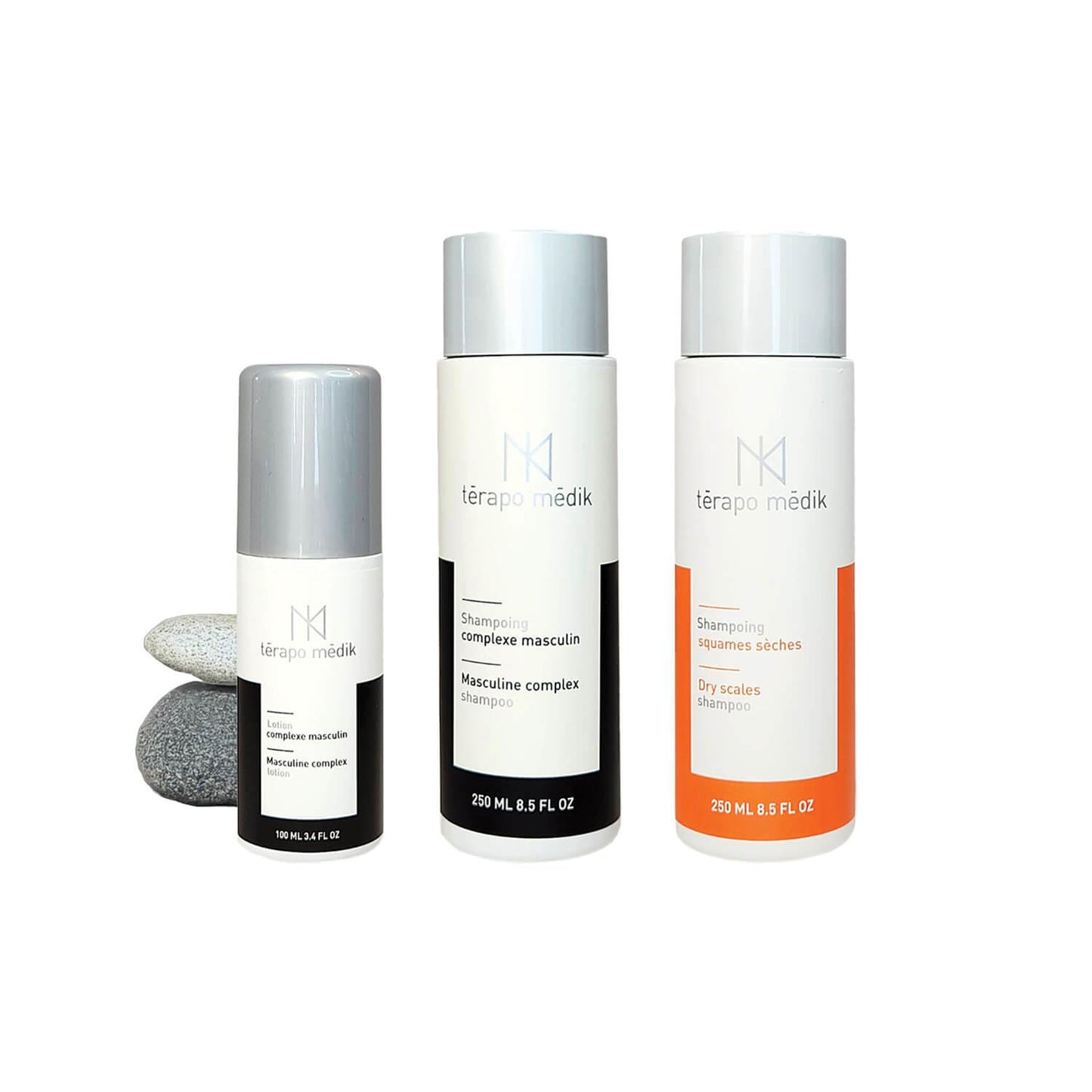 Shampoing, Lotion Perte Cheveux Hommes Phase 1 | Kit Térapo Médik - Clinique à Deux Cheveux