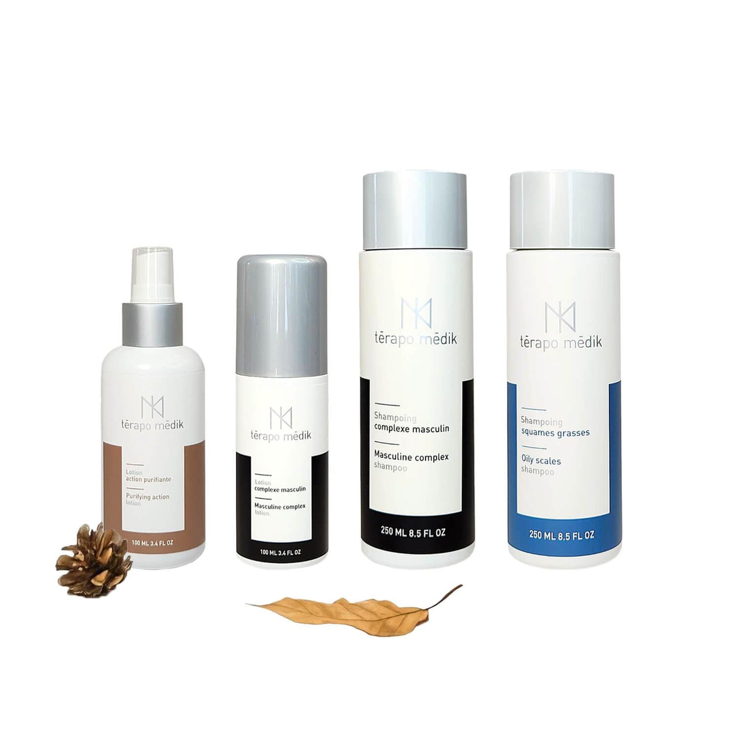 Shampoing, Lotion Perte Cheveux Hommes Phase 2 | Kit Térapo Médik - Clinique à Deux Cheveux
