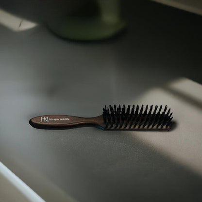 Brosse à cheveux en poil de sanglier haut de gamme - Clinique à Deux Cheveux