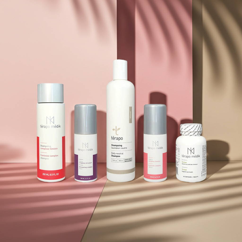 Ensemble pour Perte Cheveux Femmes Alopécie Androgénique