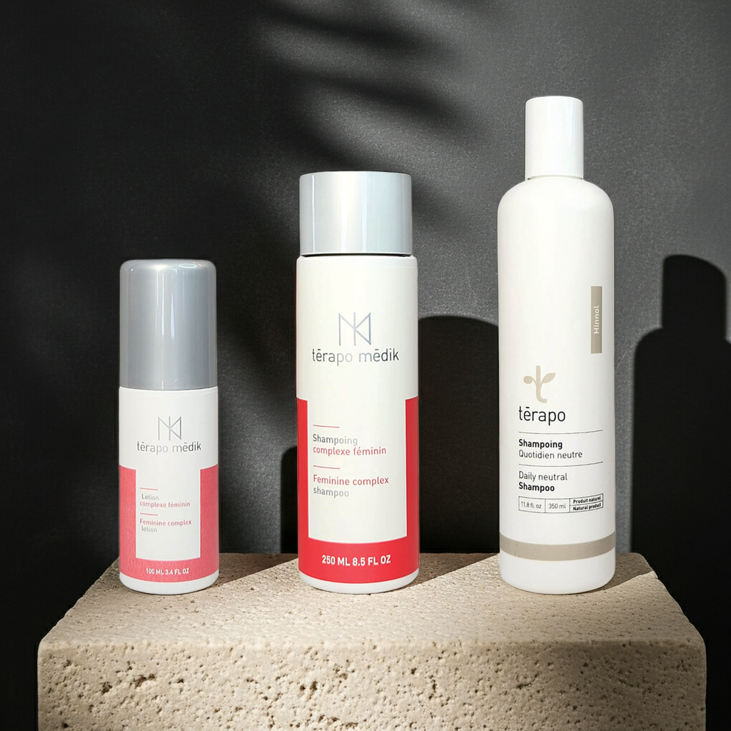 Ensemble pour perte de cheveux chez la femme