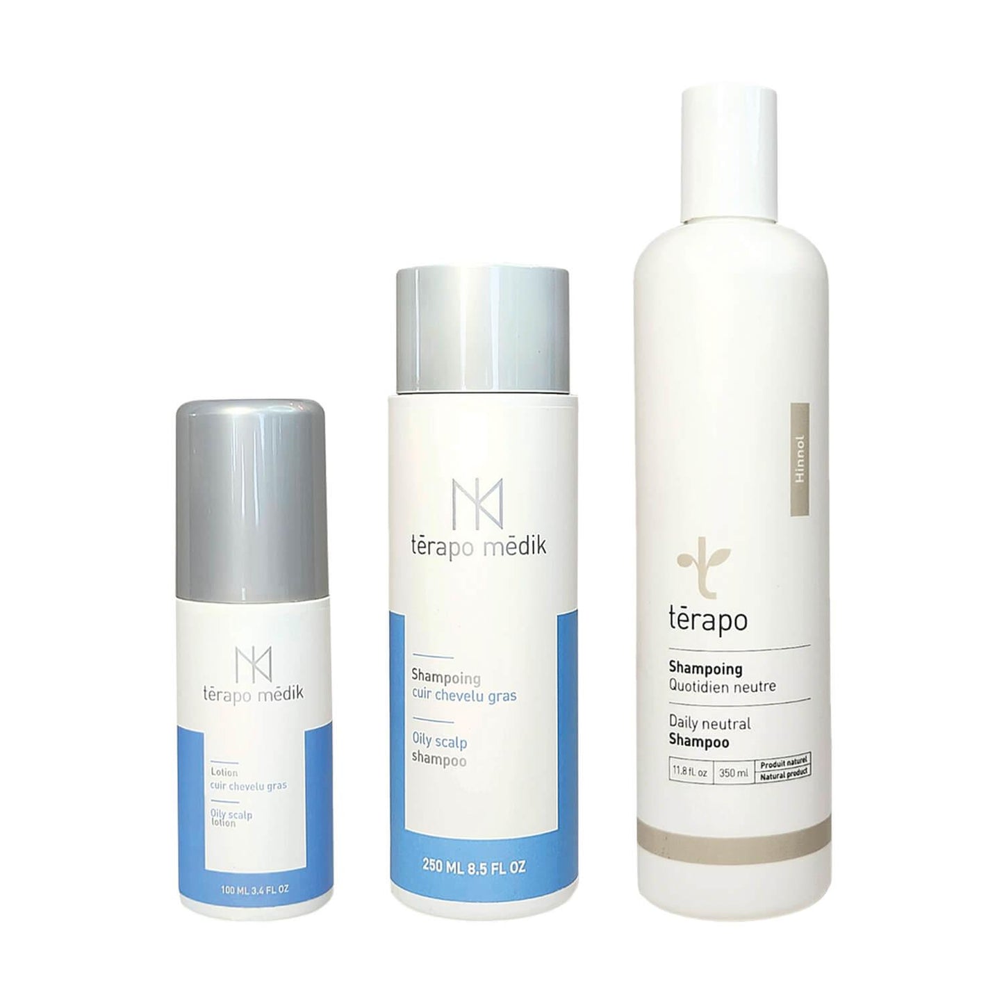 Shampoing et Lotion Cuir Chevelu Gras | Kit Capillaire Térapo Médik - Clinique à Deux Cheveux