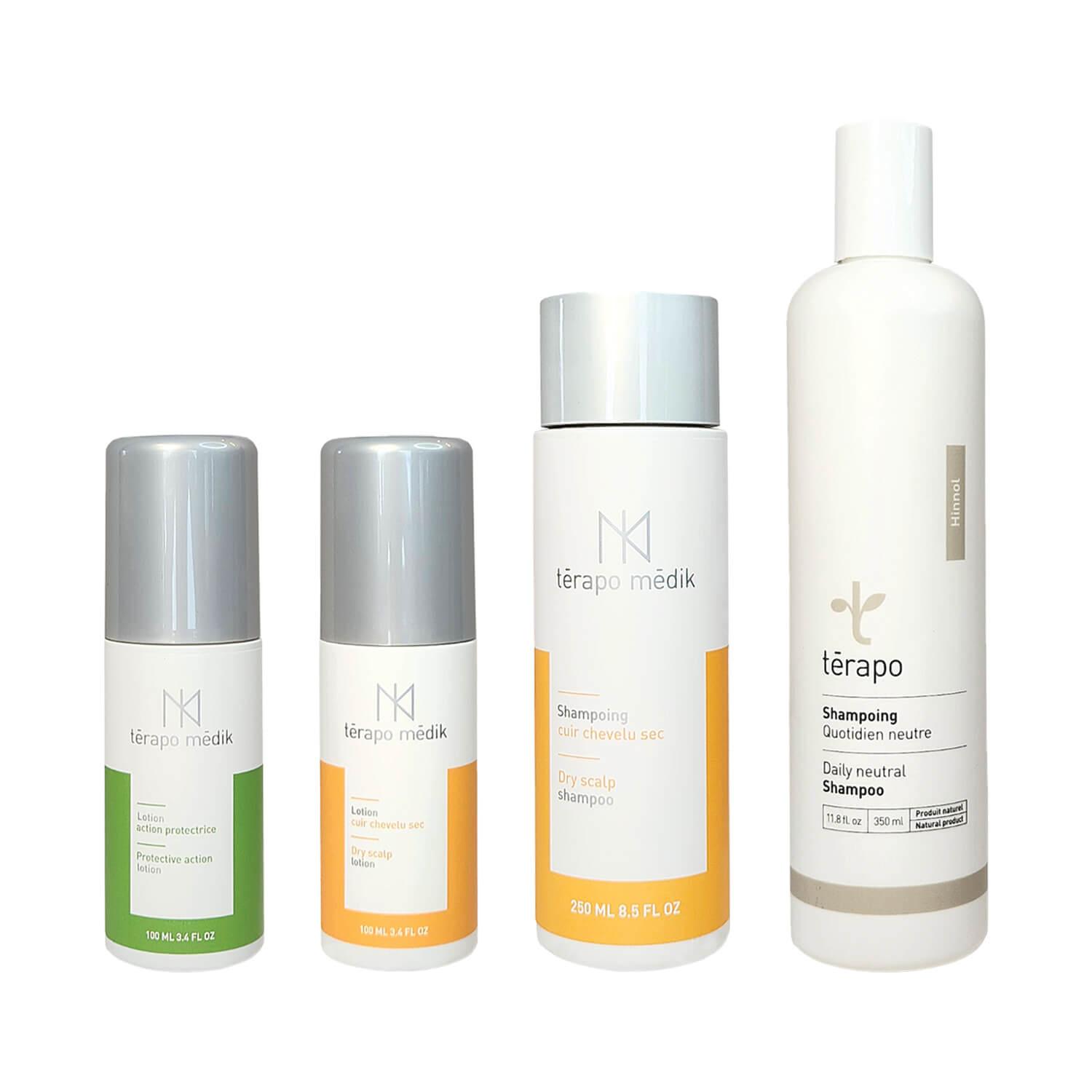 Shampoings Cuir Chevelu Sec avec Lotions - Ensemble Démangeaisons - Clinique à Deux Cheveux