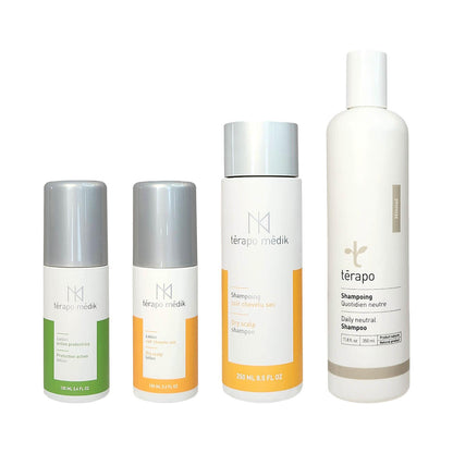 Shampoings Cuir Chevelu Sec avec Lotions - Ensemble Démangeaisons - Clinique à Deux Cheveux