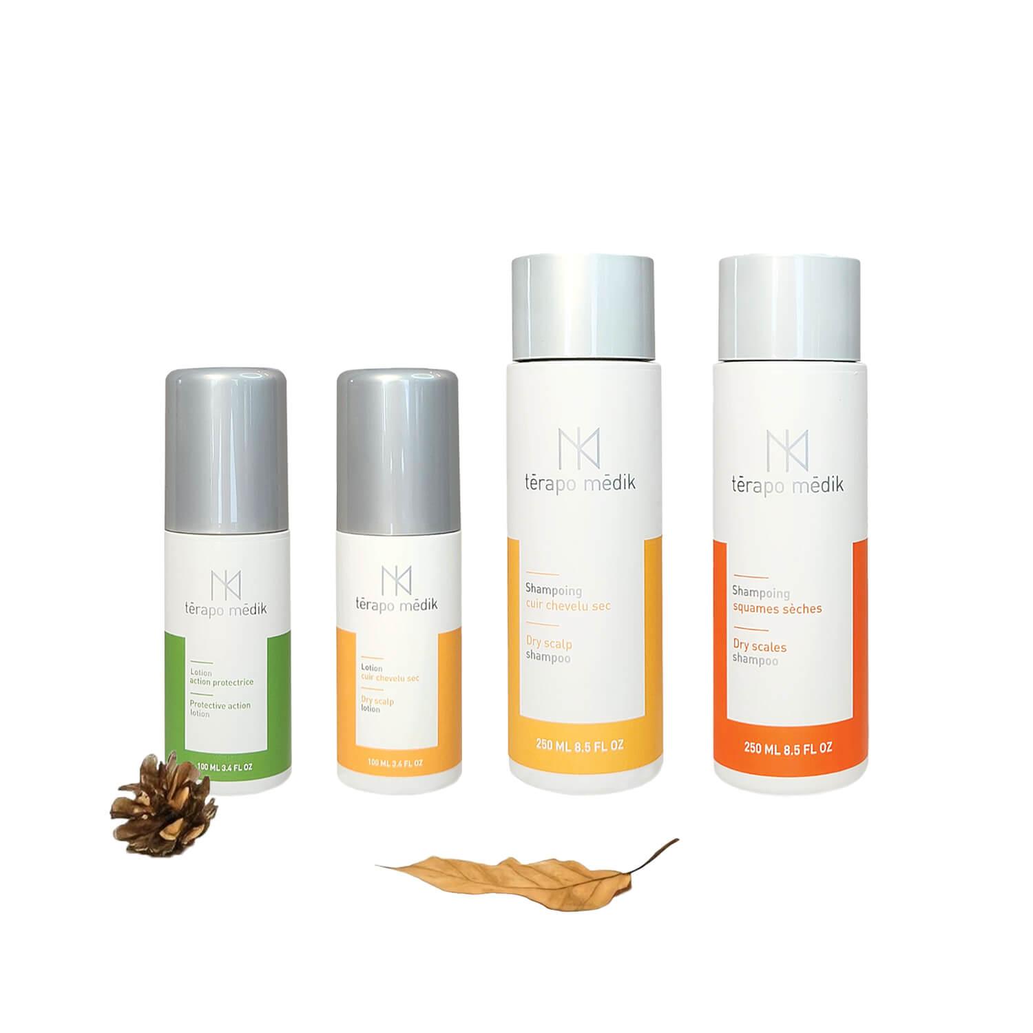 Shampoings Psoriasis avec Lotions - Squames Légères et Démangeaisons - Clinique à Deux Cheveux