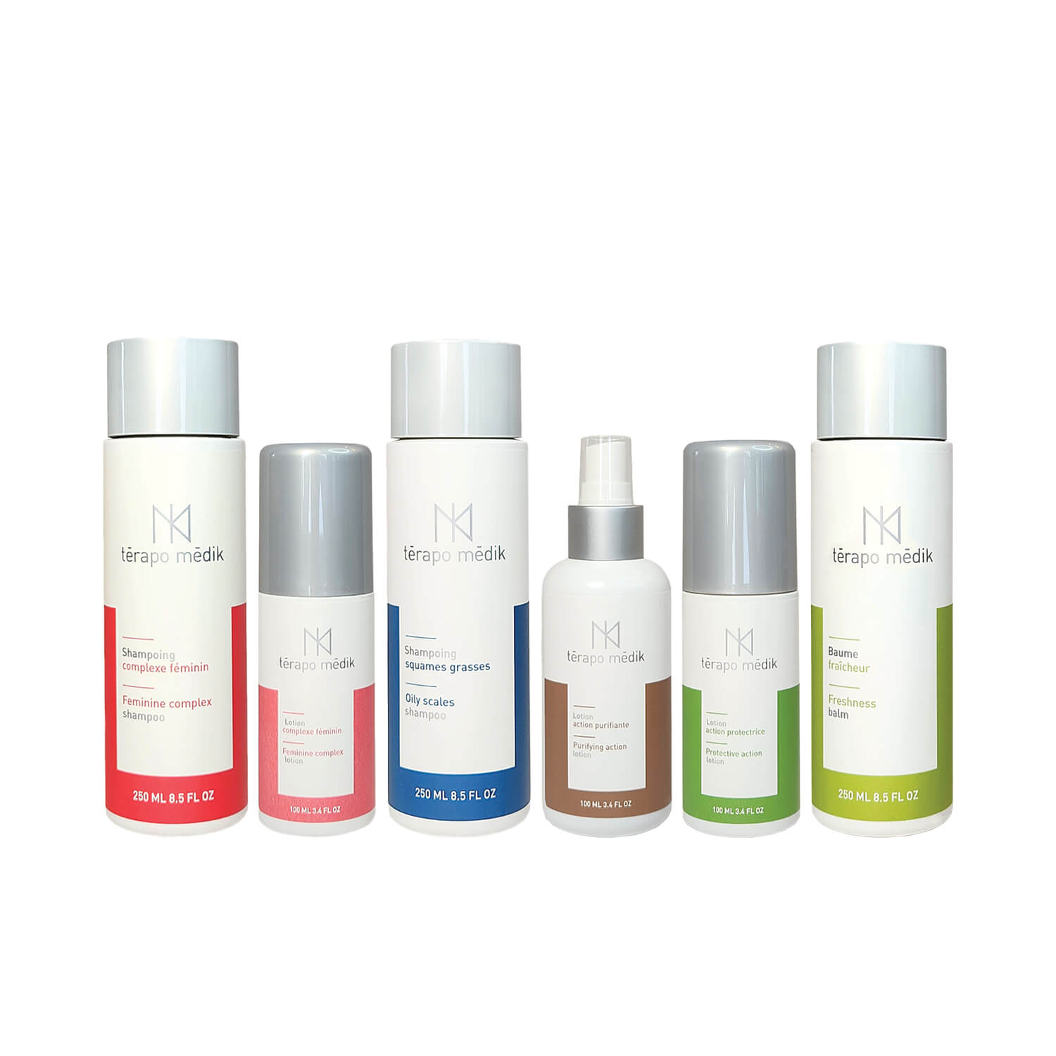 ensemble perte de cheveux femmes pellicules cuir chevelu irrite