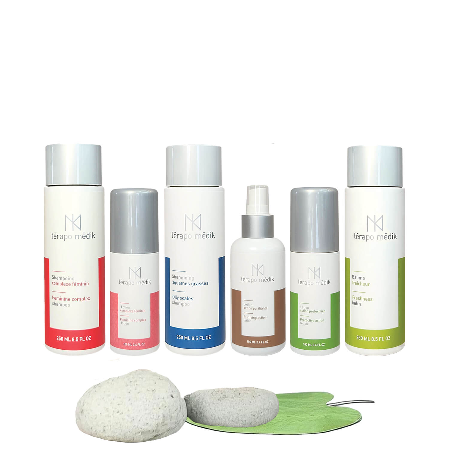 ensemble perte de cheveux femmes pellicules cuir chevelu irrite