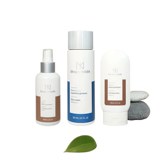 Ensemble Soins du Visage pour Peaux Grasses avec items